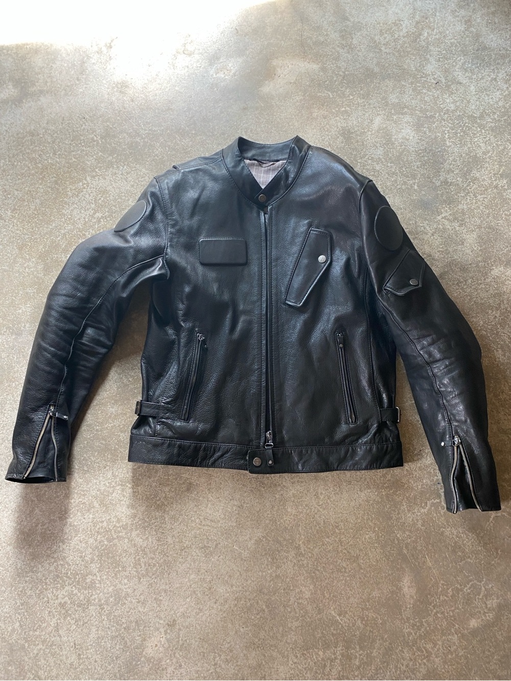 Spidi Fandango Leather Motorcycle Biker Jacket